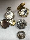 Antique Pendant watches and parts, complete as is