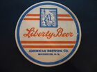 LIBERTY BEER - TAM O'SHANTER ALE BEER COASTER AMERICAN BREWING CO. ROCHESTER N.Y