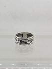 Tc Singer Sterling Silver 925 Tribal Design Size 8 Wide Band Ring 6.66g