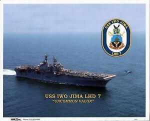 USS Iwo Jima LHD-7 US Navy ships 8x10 color photo