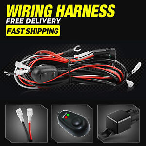 12V 40A Wiring Harness Kit Fuse ON OFF Switch Relay For LED Fog Work Light Bar (For: 2006 Jeep Wrangler)