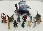 Toy Dragon Lot of 14 Plastic Collectible Fantasy Action Figures
