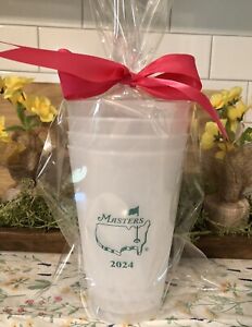 THE MASTERS AUGUSTA NATIONAL PLASTIC CUPS (SET OF 4) FROM 2024!  Scheffler Wins!