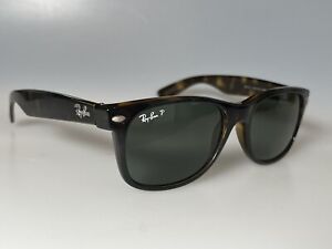 Ray-Ban RB 2132 New Wayfarer  55-18 Polished Brown  Polarized Sunglasses
