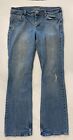 Vtg American Eagle Jeans Womens Size 10 Long Stretch Hipster Flare Low Rise