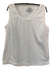 AKRIS Punto Bergdorf Goodman 16 Tank Top Shirt Tee Knit Ivory CottonElastane S M