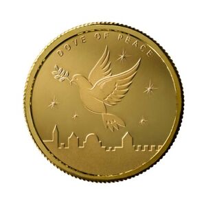 The Holy Land Mint GOLD - Dove of Peace Coin 2022 1/2 oz