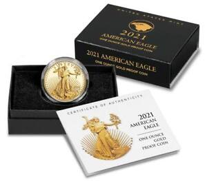 U.S. Mint American Eagle 2021 One Ounce Gold Proof Coin type 2