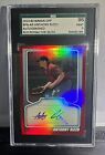 Anthony Rizzo 2010 Bowman Prospect Red RC AUTO 36/50 SGC 9