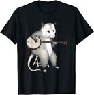 Opossum Playing Banjo Guitar Possum Live Weird Trash Kitty T-Shirt