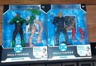 Dc Multiverse Mcfarlane Plastic Man Baf Wave Lot Of 2 Aquaman &Green Lantern...