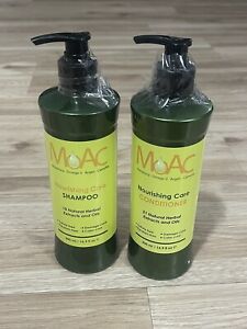 Moac Nourishing Hair Care Sulfate-Free Shampoo/Conditioner SET 16.9 fl oz Dryer