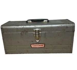 Vintage Craftsman 65013 All Metal Toolbox w/Tray 17