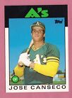 JOSE CANSECO 1986 TOPPS TRADED ROOKIE CARD #20T ATHLETICS A'S RC SET BREAK READ