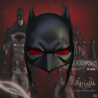 Batman Flashpoint Helmet/ Removable Backing, 3D printed, Cosplay