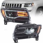 VLAND Full LED Headlights For 2011-2013 Jeep Grand Cherokee W/Sequential Pair (For: 2011 Jeep Grand Cherokee)