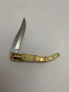 Fury 19002 Muela Spain 1 Blade Brass Folding Pocketknife