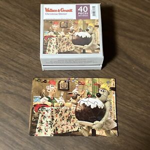 Wallace Gromit Christmas Dinner Wentworth Wooden Jigsaw Puzzle 40 Whimsy Pieces