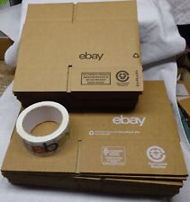 * U Starting to sell? - eBay BRANDED Shipping BOXES & colored TAPE lot - UNUSED