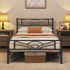 Twin/Full/Queen Metal Bed frames with Headboard Platform Bed for Home Bedroom