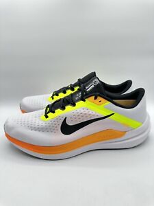 Nike Men’s Air Winflo 10 Running Size 12 White Black Orange Volt |DV4022-101|