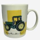 John Deere Tractor Coffee Mug Nothing Runs Like a Deere Green Logo Ag Cup Gibson