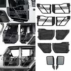 Hooke Road Tube Half Doors or Mirriors for Jeep Wrangler & Gladiator 1997-2023 (For: More than one vehicle)
