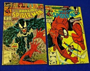 Amazing Spiderman 332 & 345 DIRECT Erik Larsen 1st Venom & Venom Infects Carnage