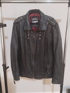 Affliction Mens Limited Edition Black Label Premium Leather Jacket  Sz XXL