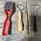 New ListingKemper Pottery Hand Tools Clay Sculpting Lot of 4 Wood Handles
