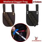 Pendragon Medieval Ebony Genuine Leather Knights Renaissance Sword Frog 2 Colors
