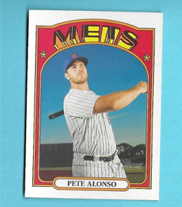 PETE ALONSO 2021 TOPPS HERITAGE OVERSIZED BOX TOPPER 1972 STYLE  #OB-PA  METS