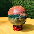 171G Natural Ocean Jasper Quartz Ball Crystal Sphere Mineral Specimen Healing