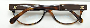 Leather / gold & brown CHANEL GLASSES Vintage CC Pair #1 🎁 READ 🎁 LADIES