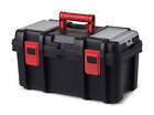 16-inch Toolbox, Plastic Tool and Hardware Storage, Black