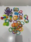 Big Set of Used Baby Kids Developmental Toys Including Rattles Connecting Rings