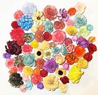 Wood Flowers Bouquet Multi Color Types Handmade with Stems DIY Easy Assemble(18)