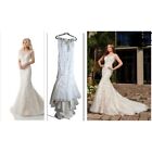 Stella York Wedding Dress 35696 35696 Women Size 12 Lace tulle illusion neckline