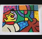 Romero Britto THE TENNIS SUITE- BOY Hand Signed Limited Edition Serigraph 1994