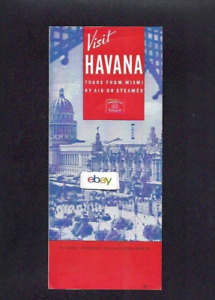 HAVANA CUBA  1949 BROCHURE-PHOTO'S-TOURS-HOTEL NACIONAL & NASSAU TOUR