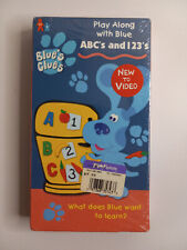 Blues Clues - ABC's and 123's (VHS, 1999) Nick Jr Nickelodeon - SEALED