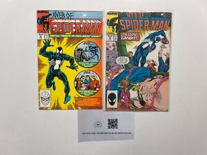 2 Web Of Spiderman Marvel Comic Books # 34 35 Defenders Avengers Thor 83 SM10