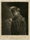 Antique Master Print-FLUTE-YOUNG MAN-MUSICAL INSTRUMENT-Negges-Hals-1740