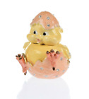 A chick hatches Trinket Box Hand made  by Keren Kopal with  Austrian Crystals