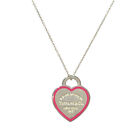 TIFFANY & Co. Necklace Return to Heart Line Pink SV925