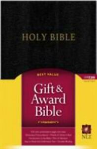 Gift and Award Bible NLT [Imitation Leather, Black, Red Letter]