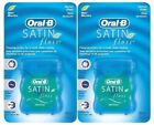 Oral B Complete Satin Floss Plaque & Particle Remover Mint Fresh 55 Yard 2 Pack