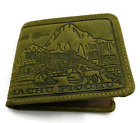 Peruvian Wallet Handmade in Leather Design Machu Picchu Wonder of the World