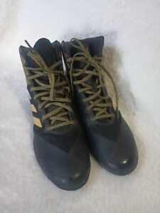 Adidas Mat Wizard Hype Men's Wrestling Shoes, Black, EF1476 Used 9.5 Rare Htf