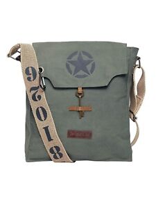 Sturdy Cotton Canvas Messenger Bags for Men and Women | With two Magnetic Snap